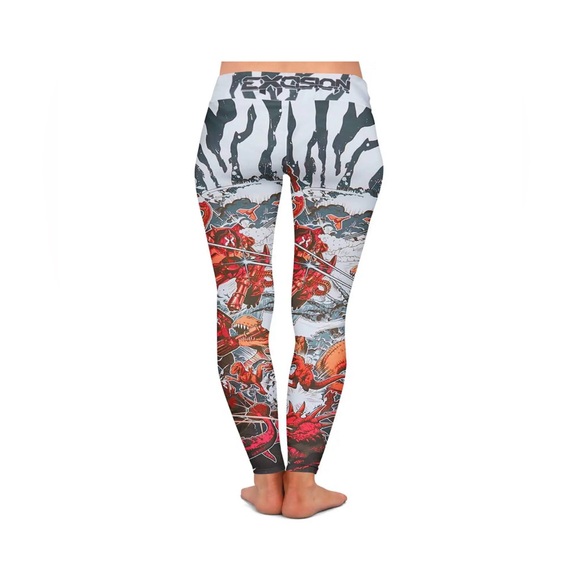 NWT- Excision - Women’s Leggings / Large

'Dino vs. Robot' Leggings - Red - Picture 3 of 13